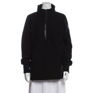 NWT - Canada Goose Women’s Severn Half Zip Black with Black Label - Size Small